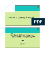 Lecture 1 Literary Theory