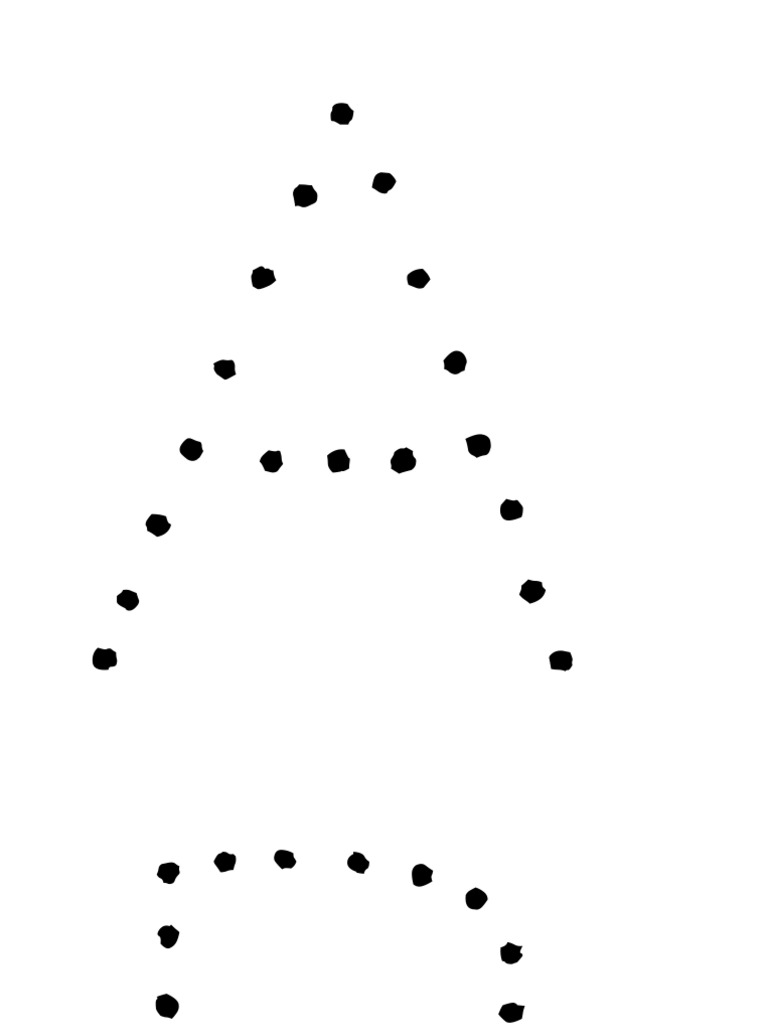 Dotted Capital Alphabets 1 Per Page PDF | PDF