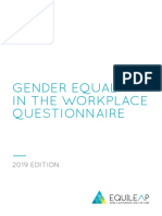 Gender Equality in The Workplace Questionnaire: 2019 EDITION