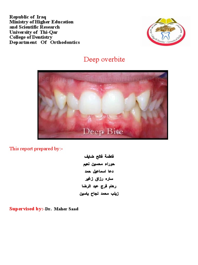 Open Bite PDF Tooth Dental Anatomy