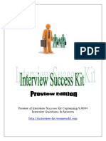 Preview of Interview Success Kit Containing 9,000+ Interview Questions & Answers