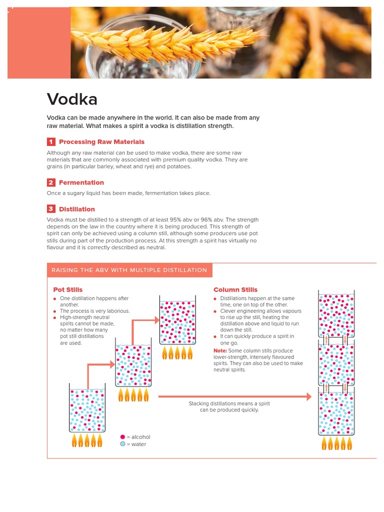 Vodka: Processing Raw Materials | PDF | Vodka | Distillation