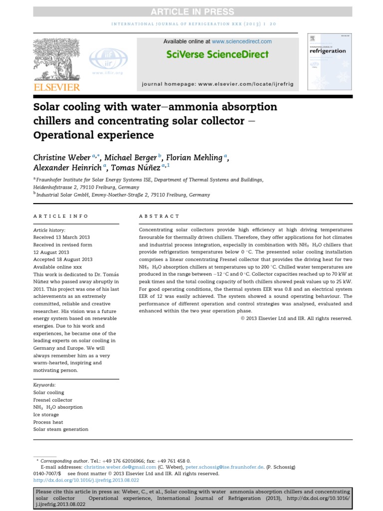 Solar Cooling Tech for Industry | PDF | Solar Energy | Air Conditioning