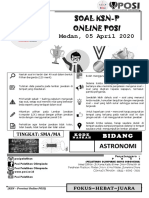 Astronomi Soal KSN-P Online POSI