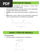 Signals And Systems Module 1