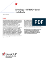 True Bevel™ Technology - HPRXD Bevel Compensation Cut Charts