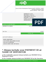 Always Include Your PAYMENT ID at Name of Depositor: Invoice 443900