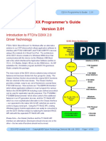 FTD2XX Programmer's Guide: Introduction To FTDI's D2XX 2.0 Driver Technology