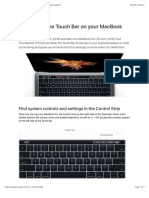 How To Use The Touch Bar On Your MacBook Pro - Apple Support