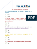 Test anemia 9 preguntas cansancio pérdida concentración