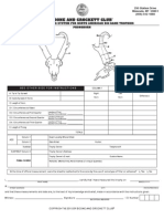 Boone and Crockett - Pronghorn Score Sheet