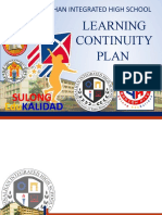 Sinalhan Integrated High School: Learning Plan Continuity