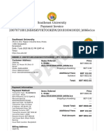 Southeast University Payment Invoice 200707180126SHSKVYKTOOKEW/2018100410020 - B066e1ce
