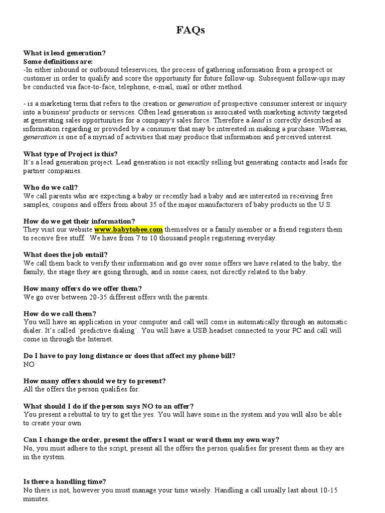 FAQs-Benefit Plan | PDF | Sales | Business