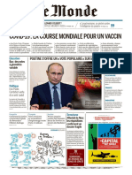 Journal LE MONDE Du Jeudi 25 Juin 2020