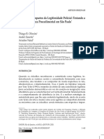 Oliveira Et Al. - 2020 - Preditores e Impactos Da Legitimidade Policial Testando A Teoria Da Justeza Procedimental em São Paulo