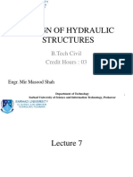 Design of Hydraulic Structures Lecture 7