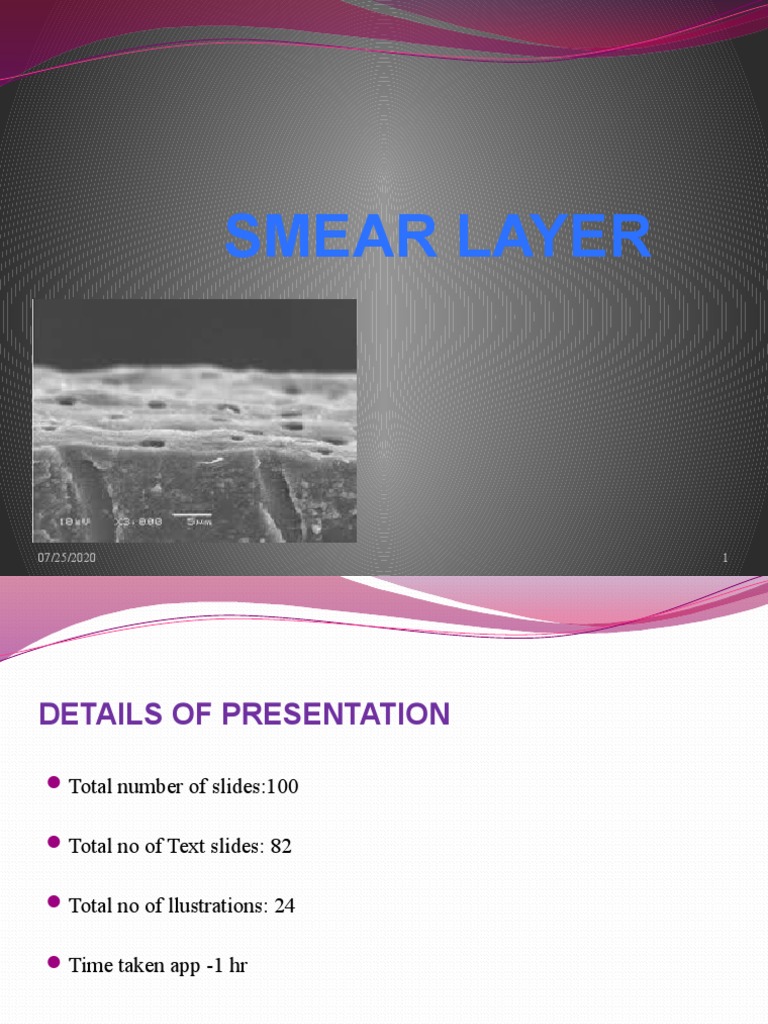 Seminar 8 Smear Layer PDF Dentin Dentistry
