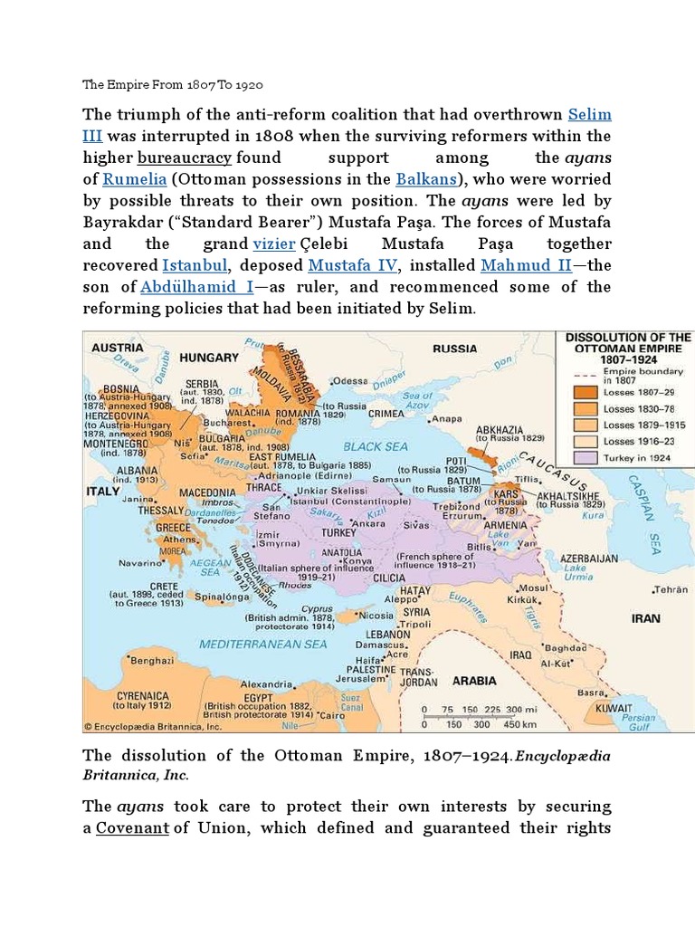 Ottoman Empire: 1807-1920 Overview | PDF | Ottoman Empire | Politics Of ...