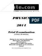2014 Physics Trial Exam PDF