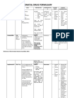 Neonatal Drug Formulary