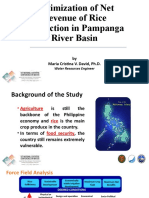 Optimization of Net Revenue from Rice Production in Pampanga River Basin
