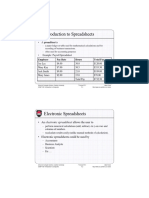 Introduction To Spreadsheets: Total Pay Hours Pay Rate Employee