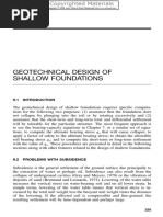 Geotechnical Design of Shallow Foundations