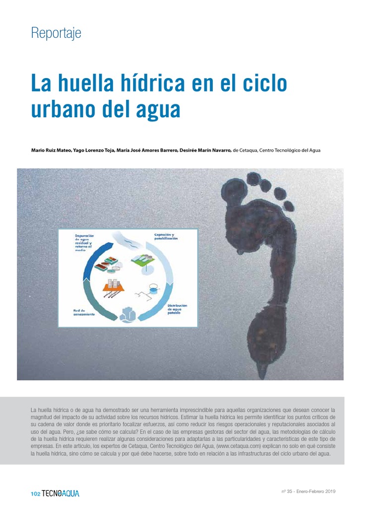 Reportaje Cetaqua Huella Hidrica Ciclo Urbano Agua | PDF | Tratamiento ...
