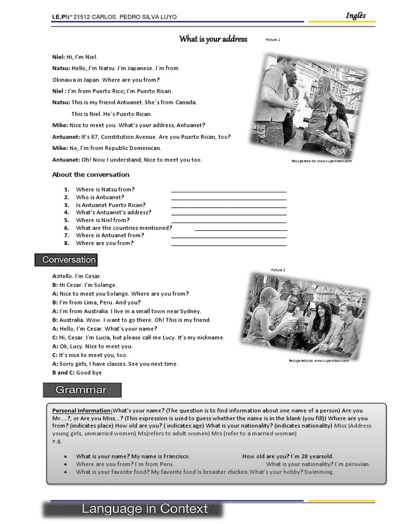 English Conversation Practice Guide | PDF | Foreign Language Studies