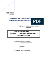 Diseño  Curricular para Desarrollar Competencias UNAN-Managua 18-02-2020