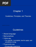 Guidelines, Principles, and Theories