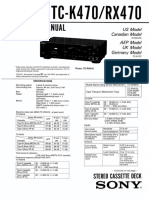 Sony TC K470 Service Manual