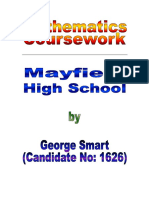 Maths Coursework Mayfield School PDF