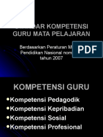 Standar Kompetensi Guru Mata Pelajaran3