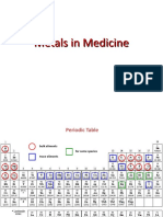 Lecture 7-9 - CHEM F343 - Metals in Medicine
