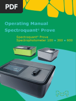 En - Spectroquant Prove - Operating - Manual PDF