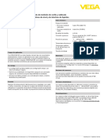 42289 ES VEGAFLEX 81-4-20 MA HART Dos Hilos Sonda de Medición de Varilla y Cableada