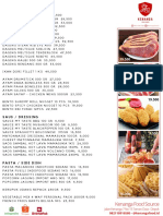 Daftar Harga Daging, Ayam, Ikan dan Saus dari Kenanga Food Source