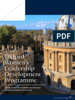 Oxford Women Leadership Programme Prospectus
