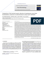 2011 Ferm. Comparison of The Bacterial Species Diversity of Spontaneous Cocoa Bean