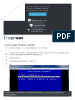 How To Install PFSense Via PXE - Super User Fallida Pero Info Del Menu PDF