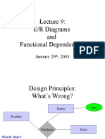 E/R Diagrams and Functional Dependencies: January 29, 2003