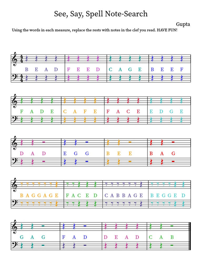 See Say Spell Note-Search 1 | PDF