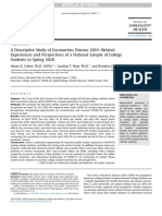 A Descriptive Study of Coronavirus Disease 2019 Erelated Experiences and Perspectives of A National Sample of College Students in Spring 2020