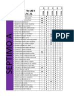 Tabla de Notas