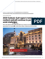 2019 Outlook - Gulf Region's Hotel Industry Is Resilient and Will Continue To Perform Well Amid Challenges - Arabianbusiness