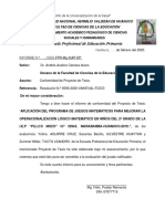 Informe de Conformidad Del Proyecto