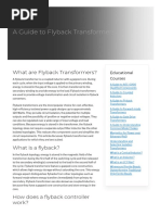 A Guide To Flyback Transformers - Coilcraft