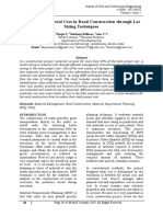 Analysis of Material Cost in Road Construction